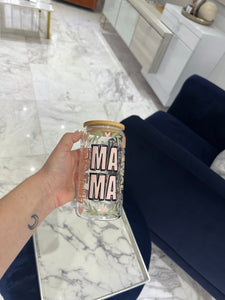 MAMA 16oz glass can